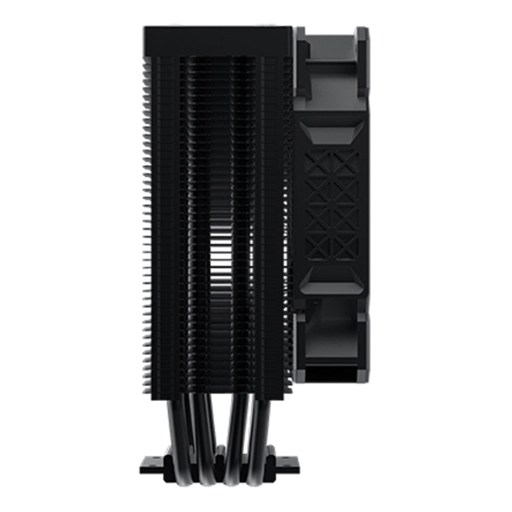 A Photo Of Xigmatek Air Killer S Black - X22C Black Top Cover, Reinforced Plastic Steel Backplate