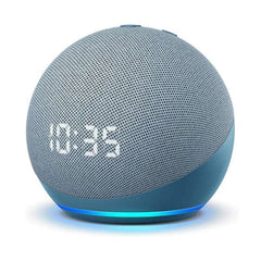 A Photo Of Amazon Echo Dot (4th Gen) Smart Speaker with Clock – Compact Design, Crisp Sound, and Alexa Integration