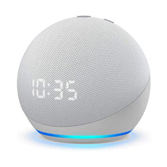 A Photo Of Amazon Echo Dot (4th Gen) Smart Speaker with Clock – Compact Design, Crisp Sound, and Alexa Integration