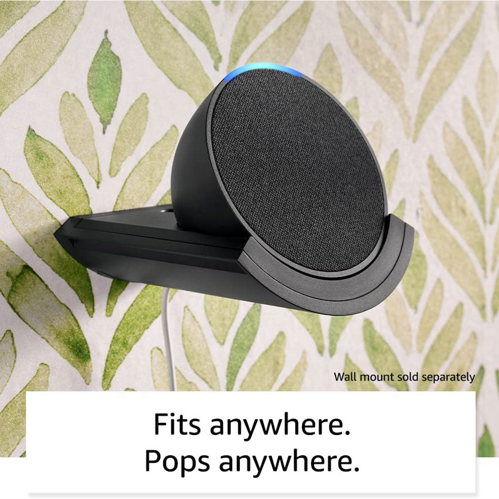 A Photo Of Amazon Echo Pop Compact Smart Speaker with Alexa – Full Sound, Charcoal