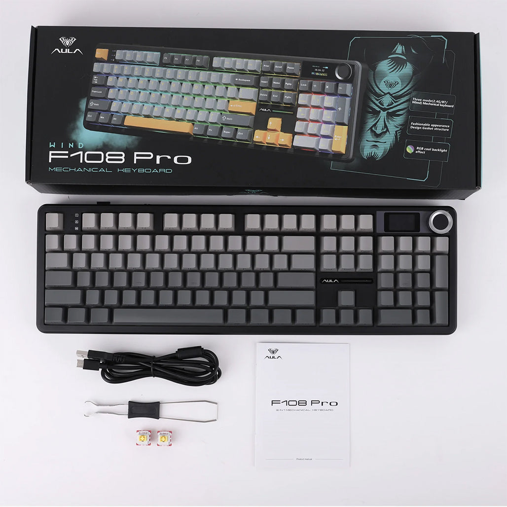 A Photo Of AULA F108 Pro Wireless Mechanical Gaming Keyboard