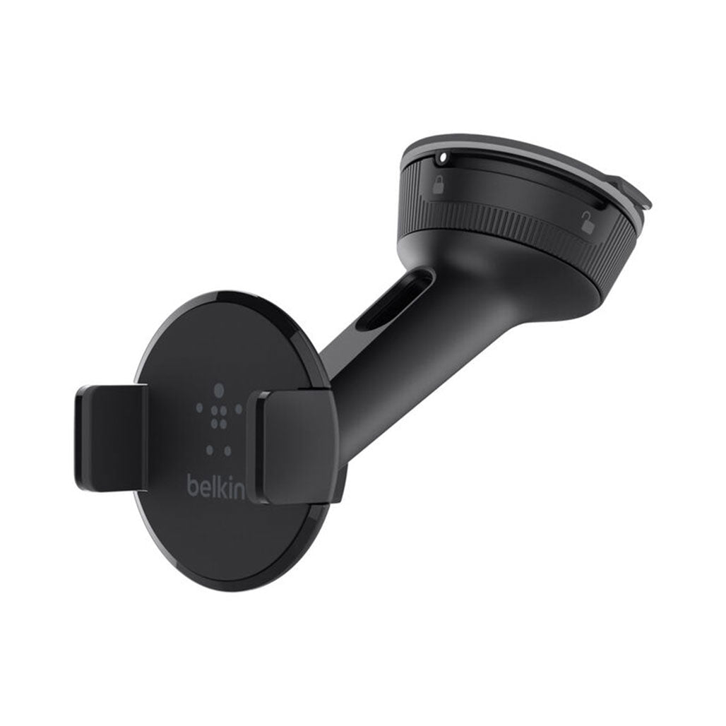 A Photo Of Belkin F8M978BT Car Universal Mount - Adjustable Smartphone Holder for Devices up to 6 inches, 360° Rotation, Includes Dashboard Adapter