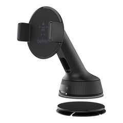 A Photo Of Belkin F8M978BT Car Universal Mount - Adjustable Smartphone Holder for Devices up to 6 inches, 360° Rotation, Includes Dashboard Adapter