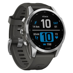 A Photo Of Garmin FĒNIX 7S - Silver With Graphite Band