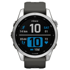 A Photo Of Garmin FĒNIX 7S - Silver With Graphite Band