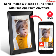 A Photo Of Feelcare Frameo 10.1-Inch Digital Photo Frame DPF1008 - Black