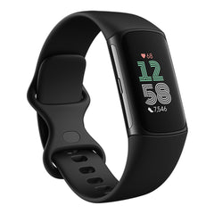 A Photo Of Fitbit Charge 6 - Premium Fitness Tracker - Obsidian/Black Aluminum