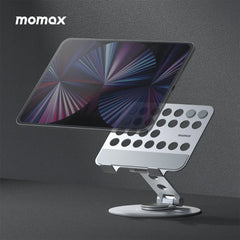 A Photo Of Momax Fold Stand Mila - Rotatable Tablet Stand with 360° Rotation and Heat Dissipation