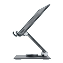 A Photo Of Momax Fold Stand Swivel Tablet Holder - 360° Rotatable with Ultra-Stable Design for 10.5 to 12.9-Inch Tablets