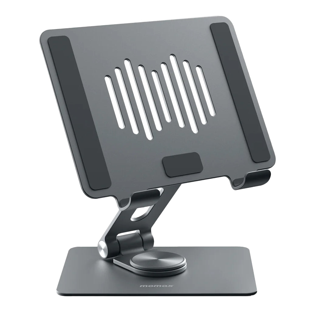 A Photo Of Momax Fold Stand Swivel Tablet Holder - 360° Rotatable with Ultra-Stable Design for 10.5 to 12.9-Inch Tablets