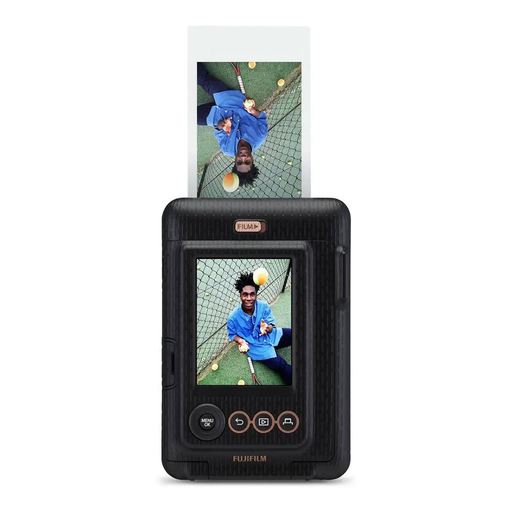 A Photo Of FUJIFILM Instax Mini LiPlay: Compact Hybrid Instant Camera with 4.9 MP CMOS Sensor and Bluetooth Connectivity (USB Micro-B)