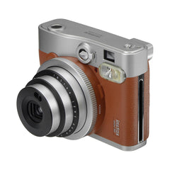 A Photo Of Fujifilm Instax Mini 90 Neo Classic Instant Camera - Brown, Stylish and Versatile with Advanced Features