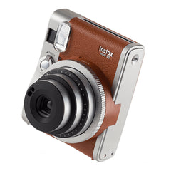 A Photo Of Fujifilm Instax Mini 90 Neo Classic Instant Camera - Brown, Stylish and Versatile with Advanced Features