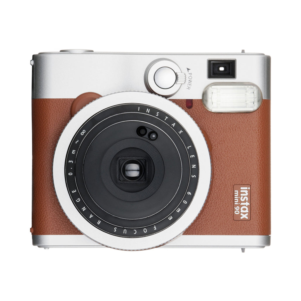 A Photo Of Fujifilm Instax Mini 90 Neo Classic Instant Camera - Brown, Stylish and Versatile with Advanced Features