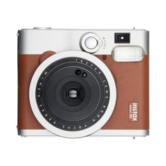 A Photo Of Fujifilm Instax Mini 90 Neo Classic Instant Camera - Brown, Stylish and Versatile with Advanced Features