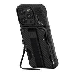A Photo Of AULUMU G03 Multi-Tool Magnetic Metal Wallet | Carbon Fiber Cover | MagSafe