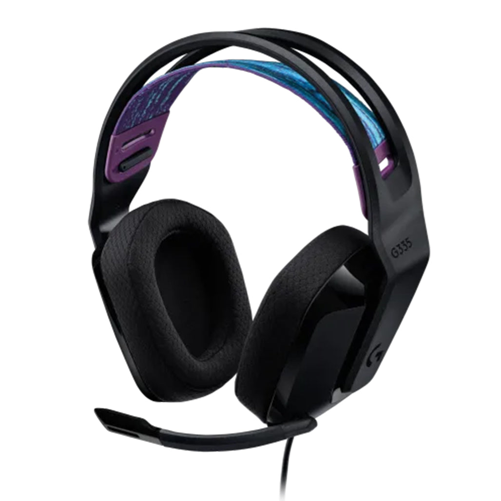 A Photo Of Logitech G335 Wired Gaming Headset - Lightweight, Comfortable, with Adjustable Headband and 40mm Drivers