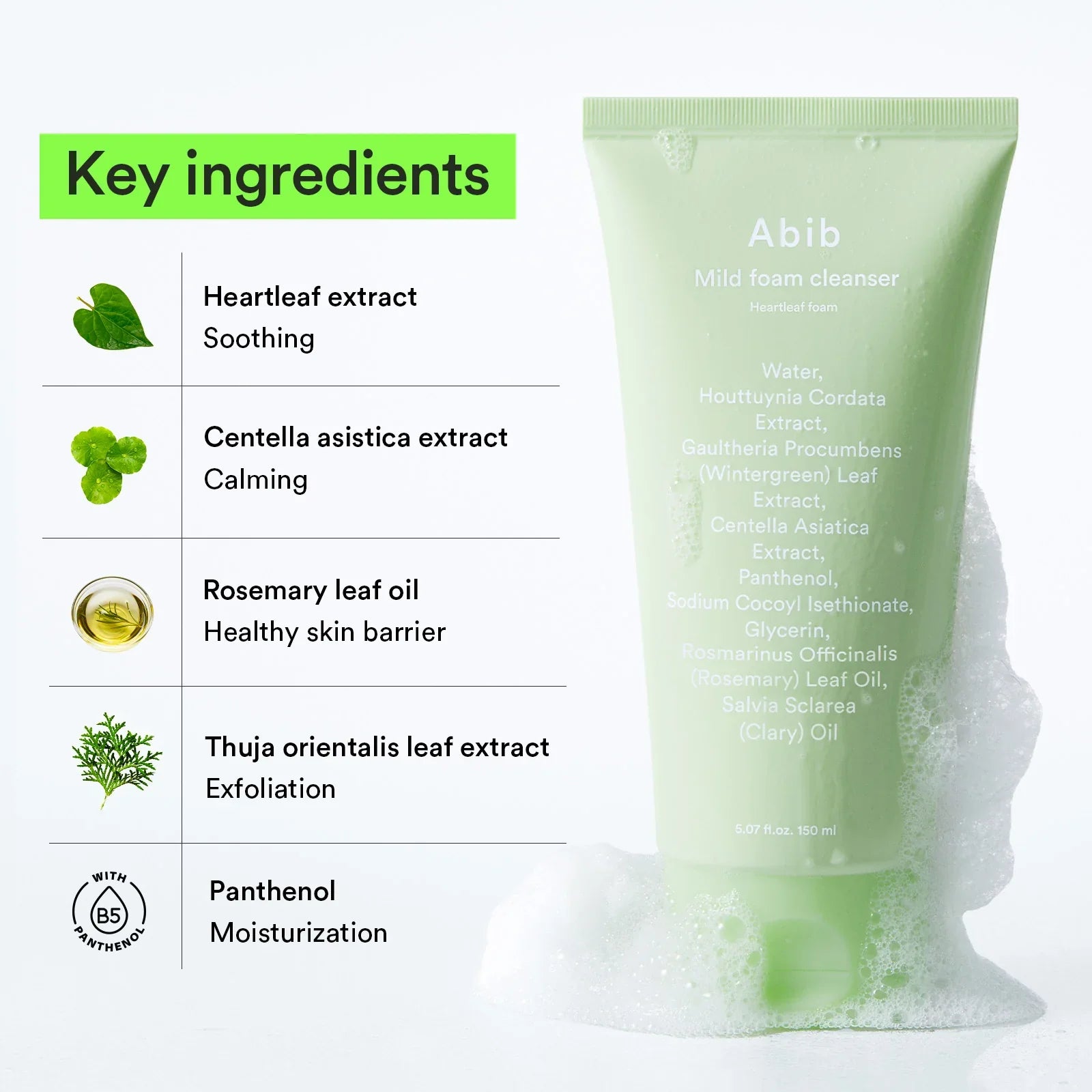 A Photo Of Abib Mild Foam Cleanser Heartleaf Foam - 150ml