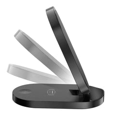 A Photo Of Green Lion GN3IN1FLDWCBK 3 In 1 Foldable Bracket Wireless Charger