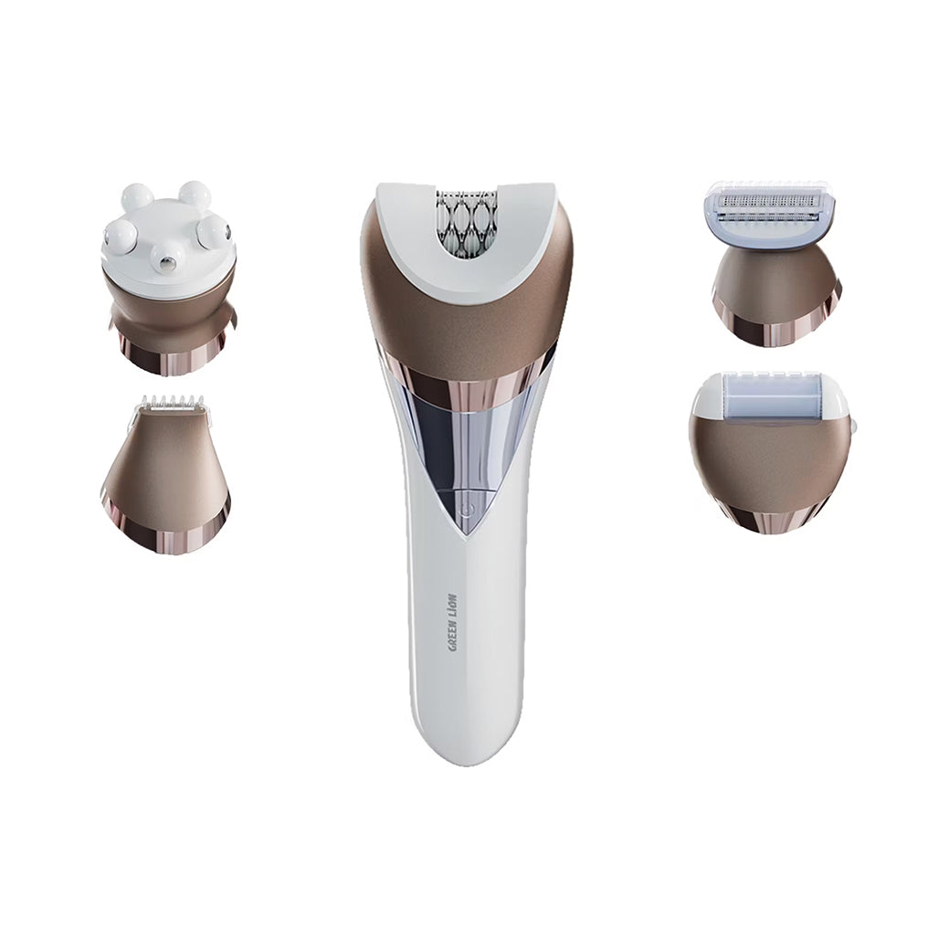 A Photo Of Green Lion 5 in 1 Cordless Epilator Kit - White