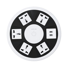 A Photo Of Green Lion 7-in-1 Power Socket with USB & Fast Charging – 2M Cable – White