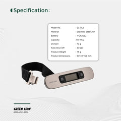 A Photo Of Green Lion Digital Luggage Scale - Silver