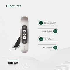 A Photo Of Green Lion Digital Luggage Scale - Silver