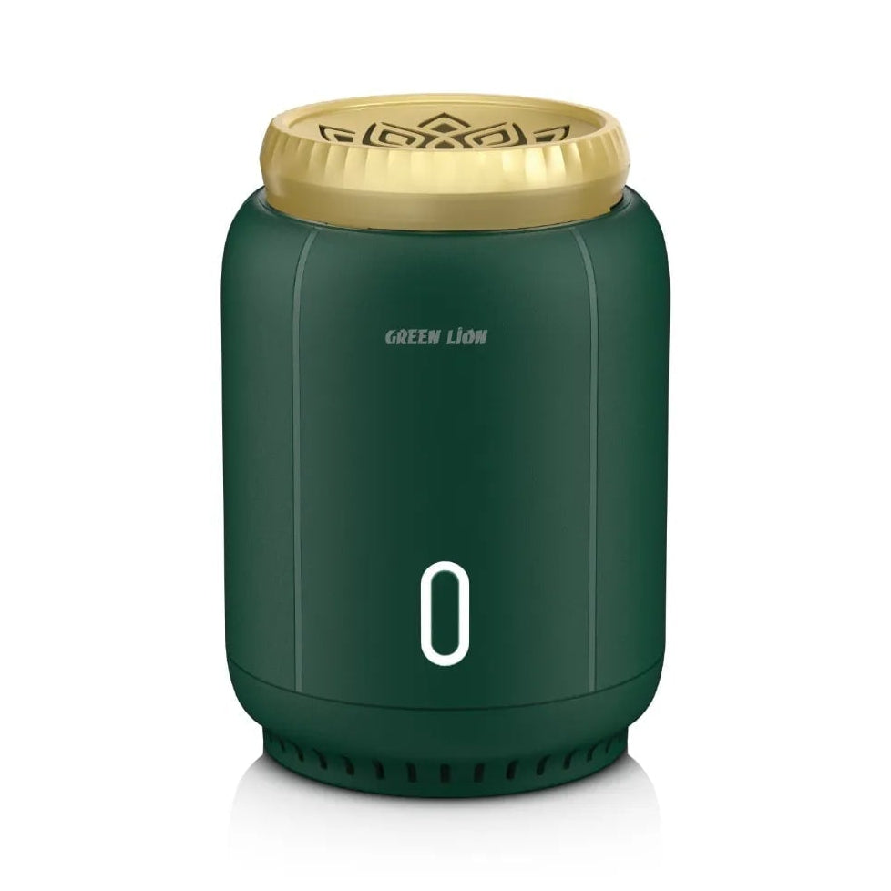 A Photo Of Green Lion Ember Bakhour Burner