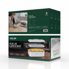 A Photo Of Green Lion GLB-20 LUNCH BOX Portable Food Warmer 1L - GNGB20LBXWH