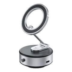 A Photo Of Green Lion Magsafe Suction Holder - Silver | Powerful Magnetic Grip & Automatic Vacuum Suction