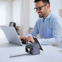 A Photo Of Green Lion Multi Device 4 Wireless Charger - Gray