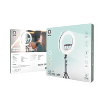 Green Lion Button Mode Ringlight 14 | Adjustable Tripod, 360° Rotation, Stepless Dimming