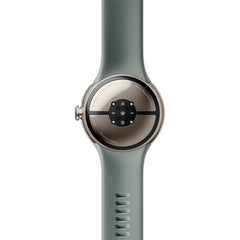 A Photo Of Google Pixel Watch 2 - Champagne Gold Aluminum Case / Hazel Active Band