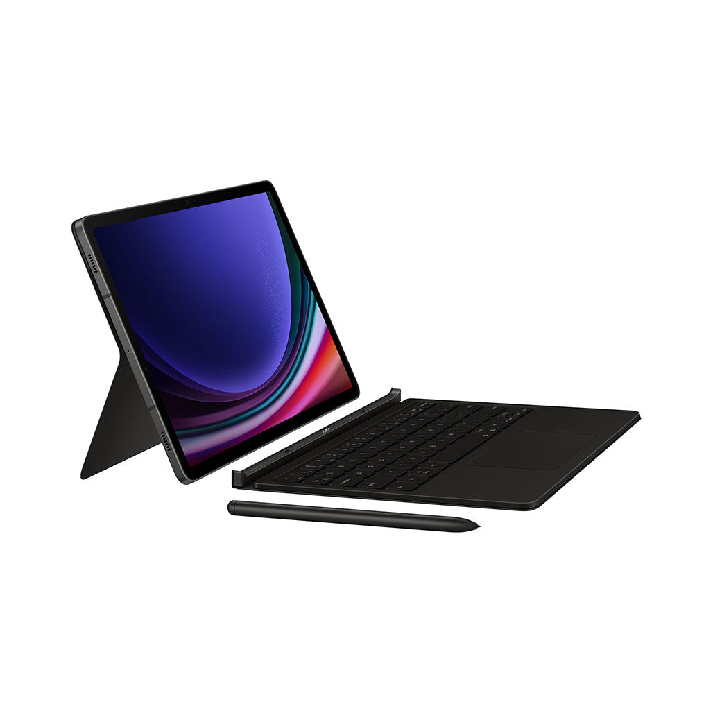 A Photo Of Samsung Galaxy Tab S9+ Book Cover Keyboard | Slim and Durable Design | PC-Like Experience | Adjustable Viewing Angles