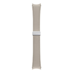 A Photo Of Samsung Galaxy Watch D-Buckle Hybrid Eco-Leather Band - 20mm - M/L - Etoupe | Stylish and Durable Replacement Strap