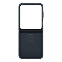 A Photo Of Samsung Galaxy Z Flip5 Silicone Case with Ring, Indigo Blue EF-PF731TNEGUS | Eco-Friendly, Stylish Protection