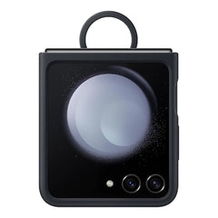 A Photo Of Samsung Galaxy Z Flip5 Silicone Case with Ring, Indigo Blue EF-PF731TNEGUS | Eco-Friendly, Stylish Protection