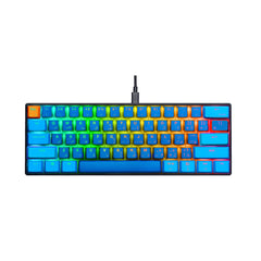 A Photo Of GamerTek GK60 Mini Gaming Keyboard - JAZZ | Compact Mechanical RGB Keyboard with Outemu Red Switches