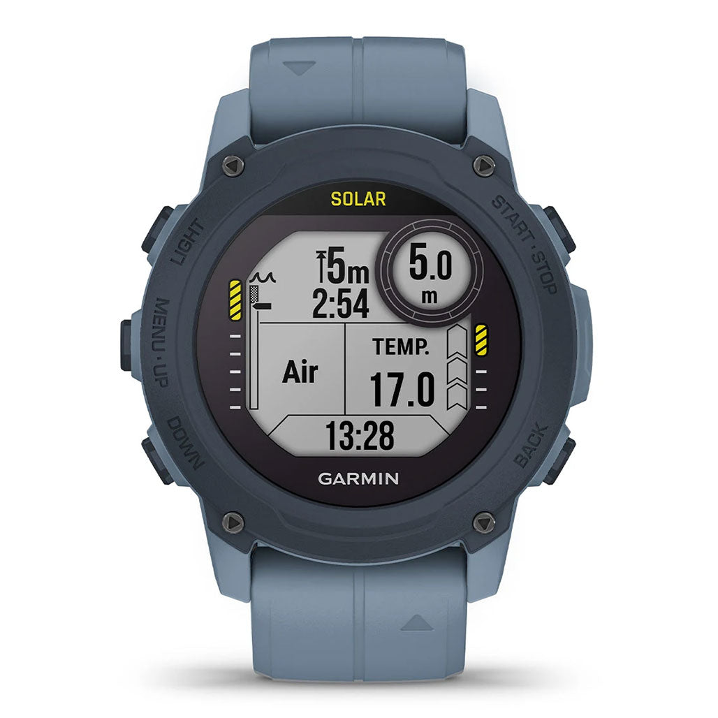 A Photo Of Garmin Descent G1 Solar - 010-02604-13 - Dive Computer - Hurricane Blue