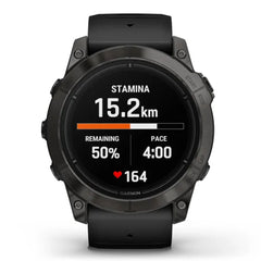 A Photo Of Garmin epix™ Pro (Gen 2) Sapphire Edition - 010-02804-01 - Carbon Grey DLC Titanium with Black Band