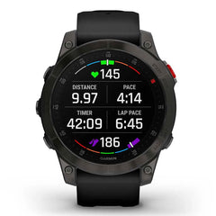 A Photo Of Garmin epix™ (Gen 2) Sapphire Edition - 010-02582-11 - Black Titanium with Black Band