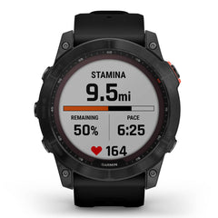 A Photo Of Garmin Fenix 7X Solar Edition - Slate grey with black band | 010-02541-01
