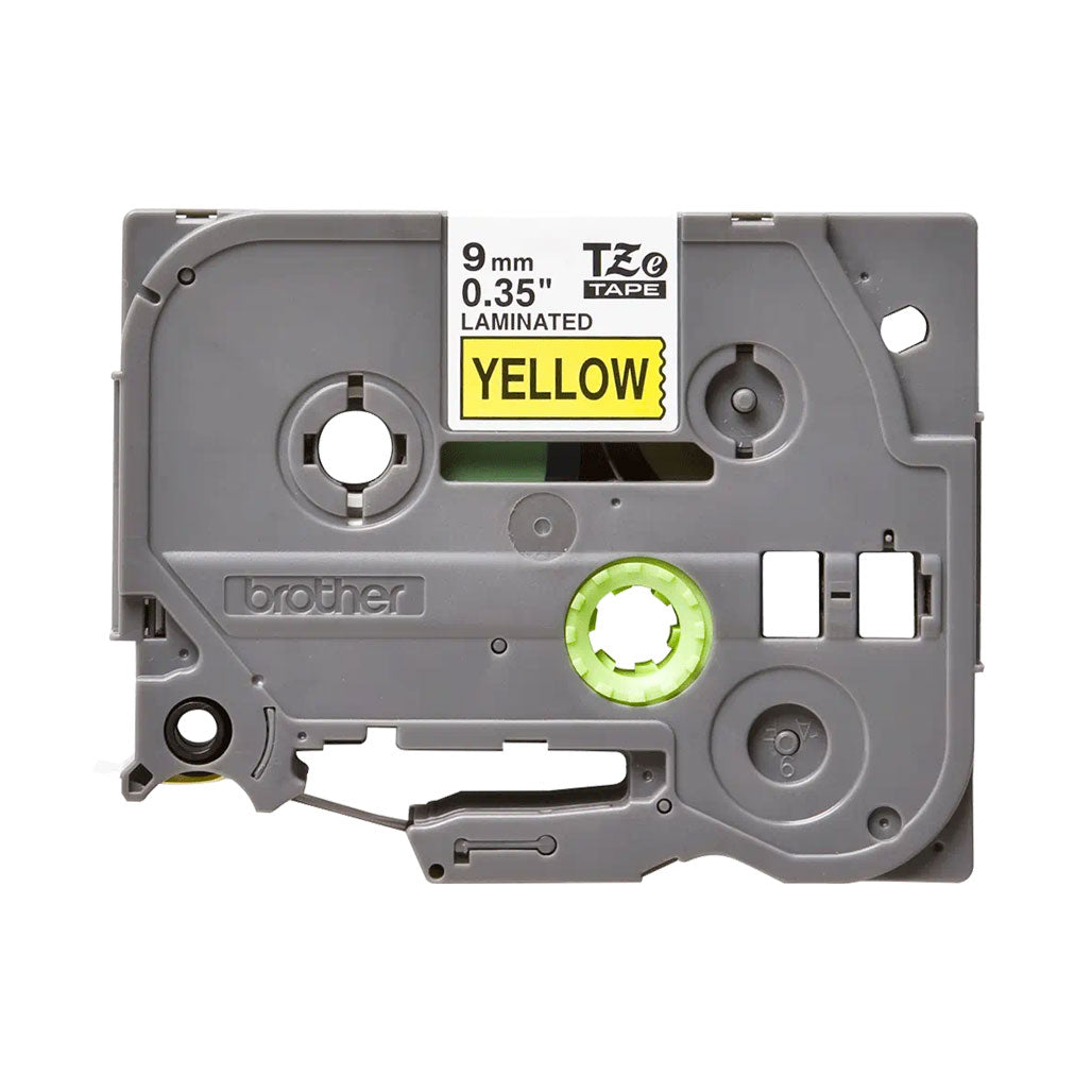 A Photo Of Brother TZe-621 tape - black on yellow, 9mm wide