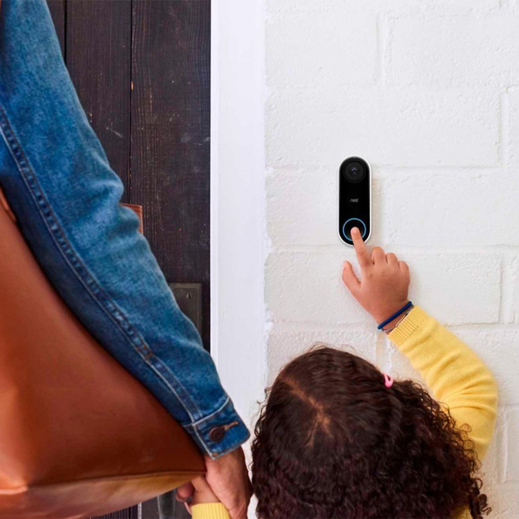 A Photo Of Google Nest Hello - Smart Wi-Fi Video Doorbell with HD Video, Two-Way Audio & Night Vision
