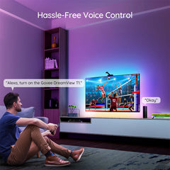 A Photo Of Govee DreamView T1 RGBIC TV Backlight For 75-85 inch TVs | H6199