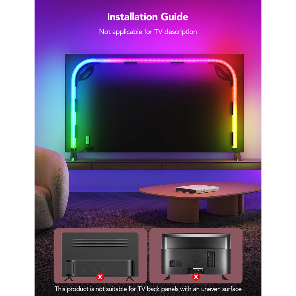 A Photo Of Govee RGBIC Neon TV Backlight 3m | H61B2