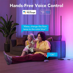 A Photo Of Govee RGBICW Smart Corner Floor Lamp | H6076112