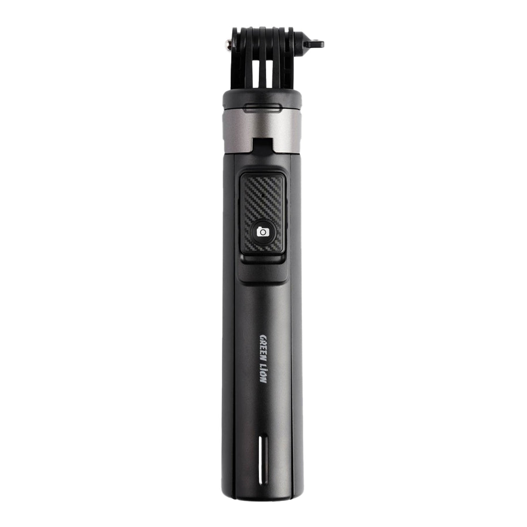 A Photo Of Green Lion Click Stick Selfie Stick - Adjustable Selfie Stick with Rechargeable Remote (Black)