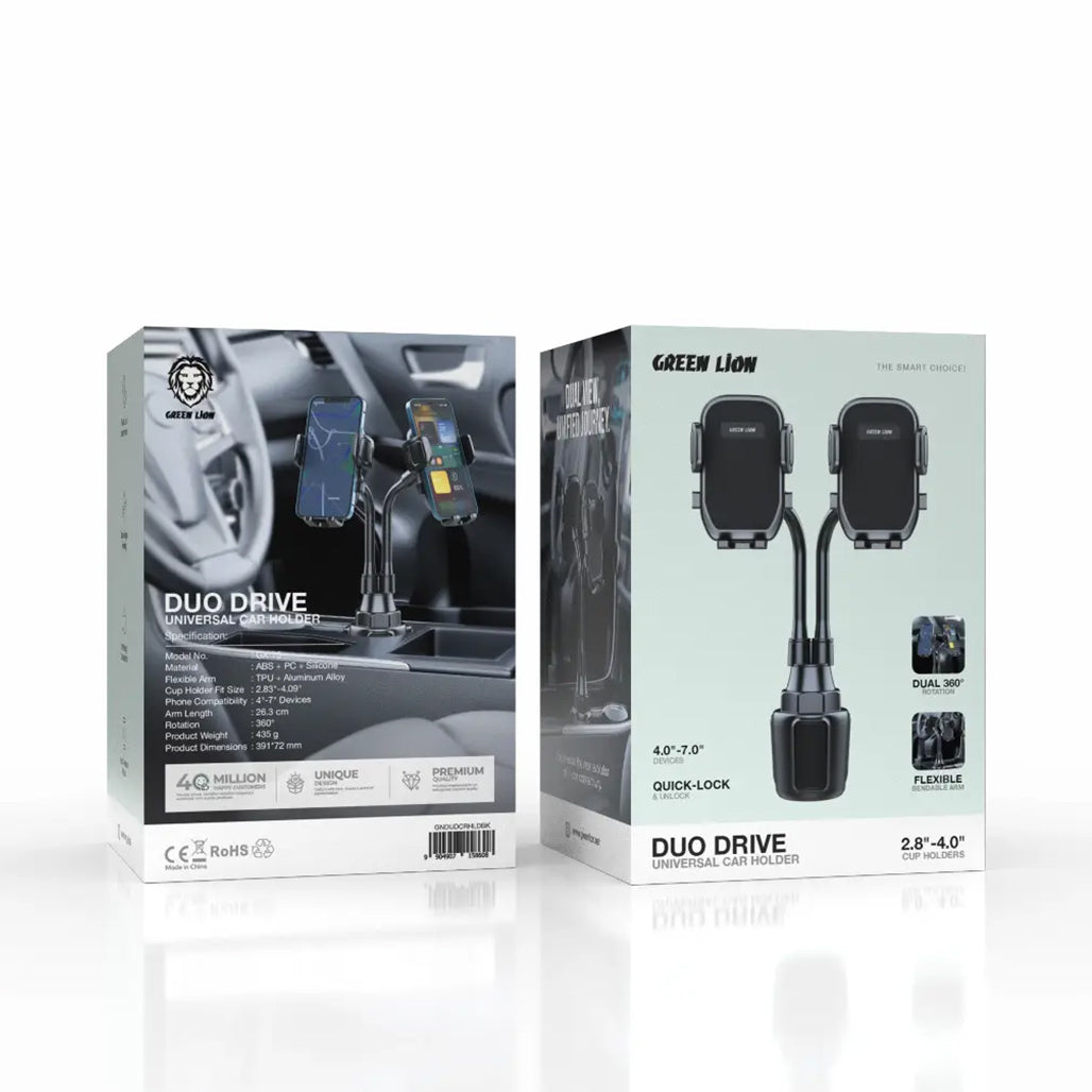 A Photo Of Green Lion Dual Drive Universal Car Phone Holder