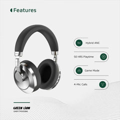 A Photo Of Green Lion Rhythm X50 ANC Wireless Headphone